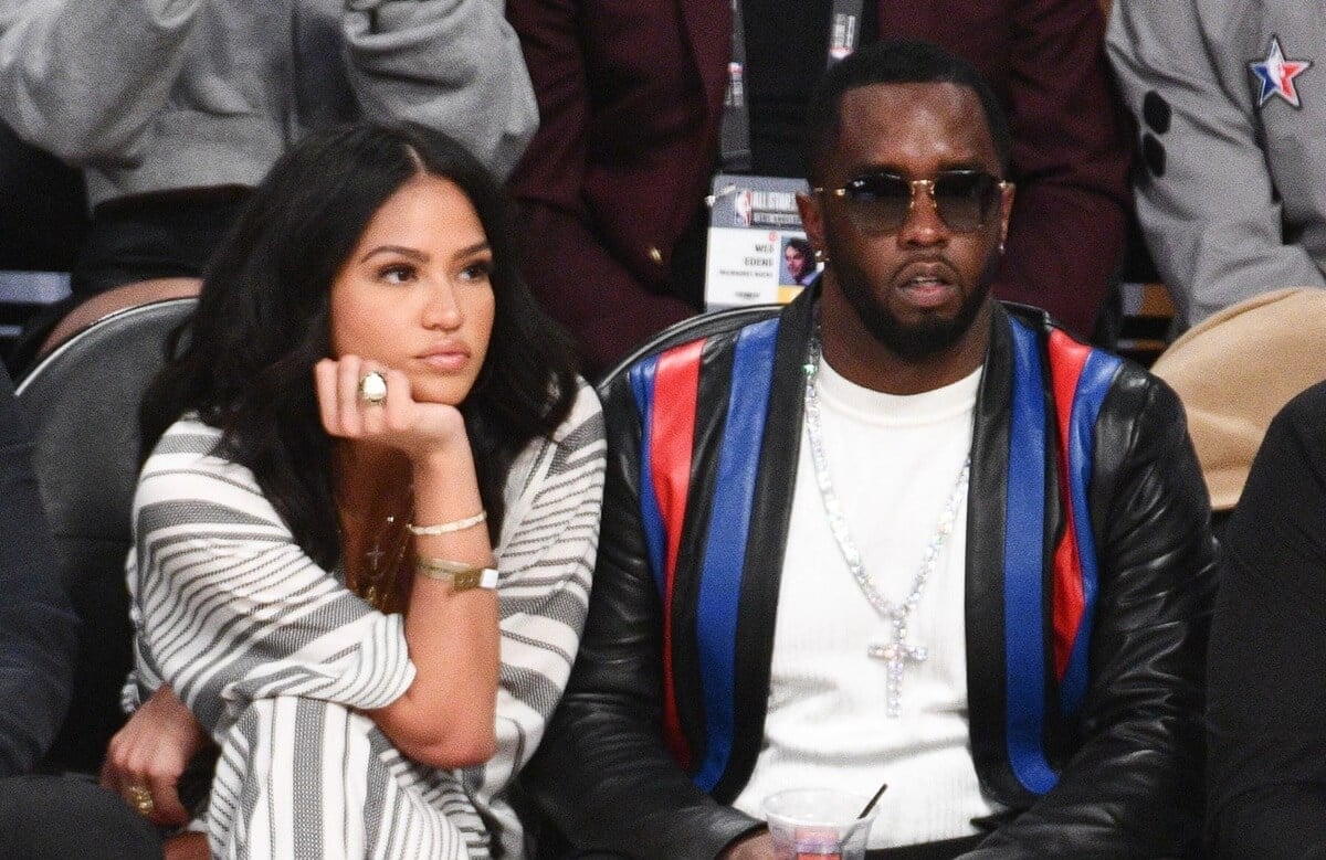 Sean Diddy Combs and Cassie Ventura attend The 67th NBA All-Star Game