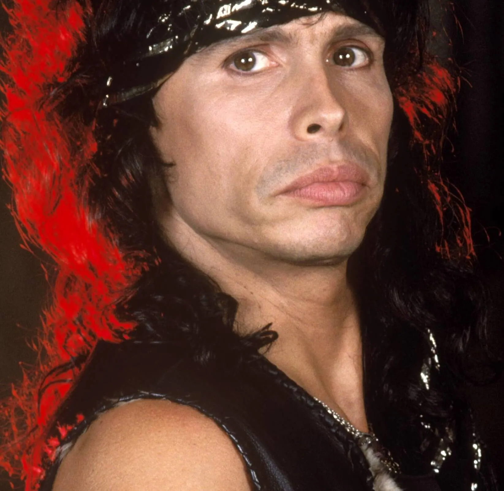 Aerosmith's Steven Tyler frowning