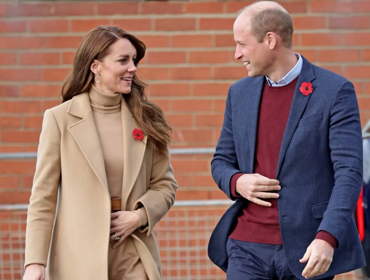 Kate Middleton and Prince William arrive at 'The Street' community hub in Scarborough, England