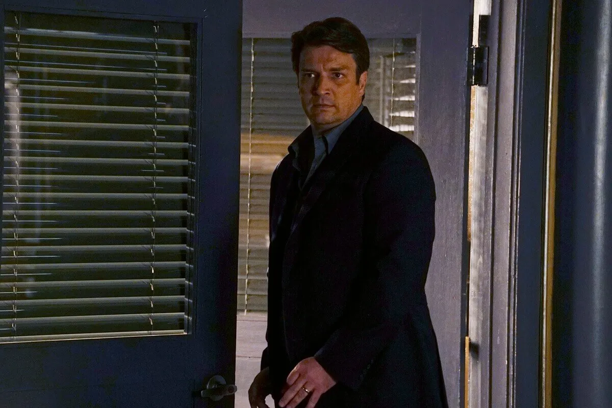 Nathan Fillion as Richard Castle in an episode of 'Castle'.