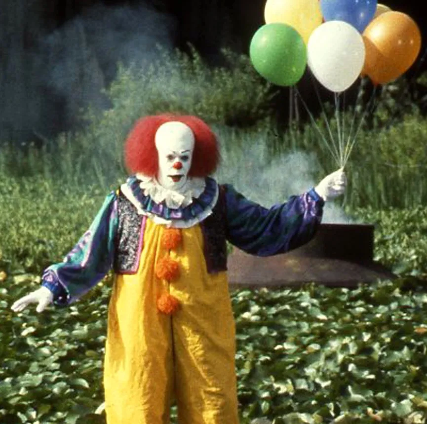 Tim Curry as Stephen King's Pennywise